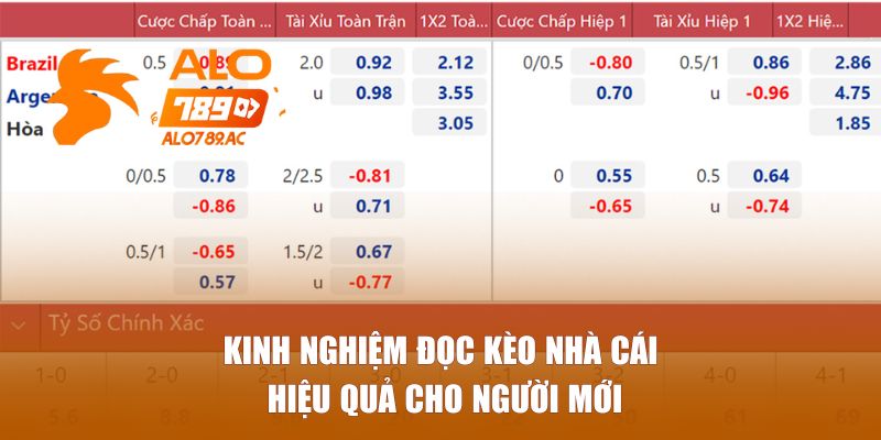 Kinh nghiệm đọc kèo nhà cái hiệu quả cho người mới